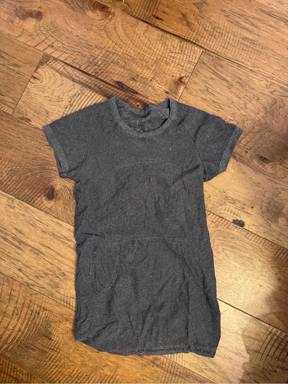 Lululemon Women's Short Sleeve Crewneck Top - Charcoal Gray